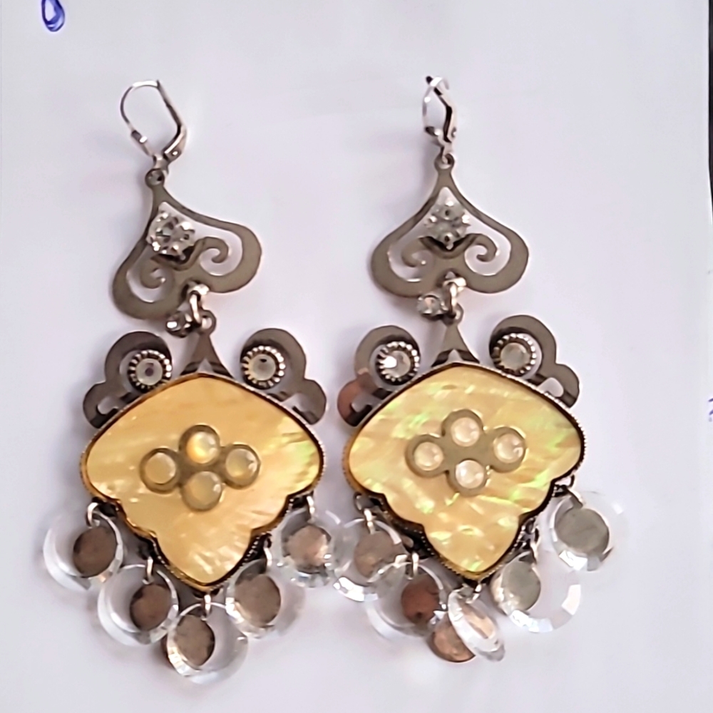 REMINISCENCE PEARL CRYSTAL EARINGS